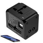 1500W Max Power Socket Plug for Home Appliances | 6-in-1 Universal Travel Adapter | High-Power Surge Protection | Compatible with Worldwide Outlets