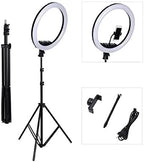 MJ38 RGB 25W Soft Ring Light | 38cm USB-Powered Light with Adjustable Tripod & Smartphone Stand | Ideal for Live Streaming & Content Creation