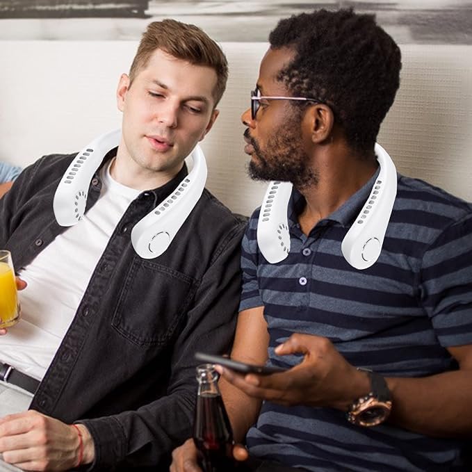 Foldable Neck Fan | Portable Personal Cooling System with 22 Air Outlets | Stay Cool Anytime, Anywhere