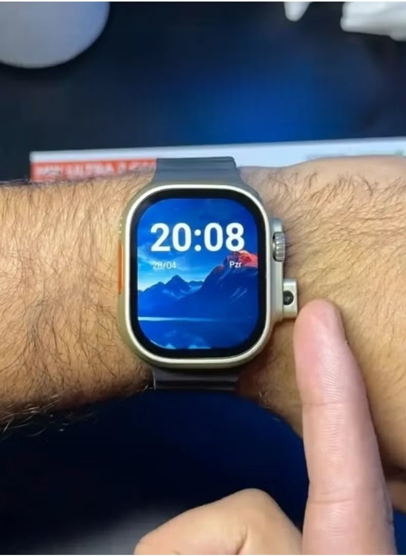 Oteeto TU94 Pro Smart Watch | 2.02" Display, Pop-Up Camera & SIM Slot | Fitness Tracker & Communication Device | Stylish & Innovative Design
